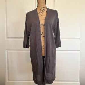 Pure Jill open cardigan- three-quarter length sleeves